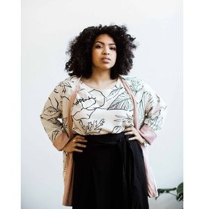 Sseko Reversible Blazer in Secret Garden/Blush